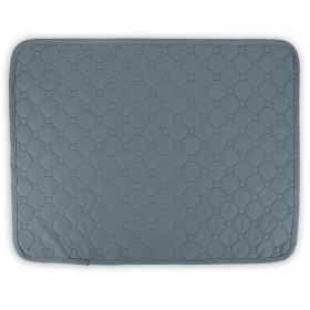 Washable Dog Pee Pad Reusable Puppy Potty Training Pads Waterproof Absorbent Whelping Mat Cat Pee Cushion for Dogs Pets Cats (Option: Grey_60_45CM)