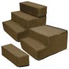 Dog Stairs Pet Step For Bed Couch Sofa Car 3 Steps Soft Foam Detachable Dogs Cats Climb Ladder