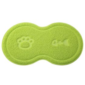 Dog Cat Bowl Mat Pet Food Water Feeding Mat Non-slip Pet Dish Tray Mat Paw Clean Placemat (Option: No8_Neon)